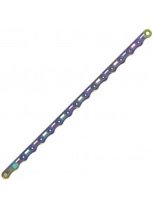 Řetěz SRAM 12 speed Red E1 Flattop Rainbow 126 čl.+spojka PowerLock Flowlink v krabičce