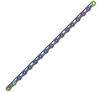 Řetěz SRAM 12 speed Red E1 Flattop Rainbow 126 čl.+spojka PowerLock Flowlink v krabičce