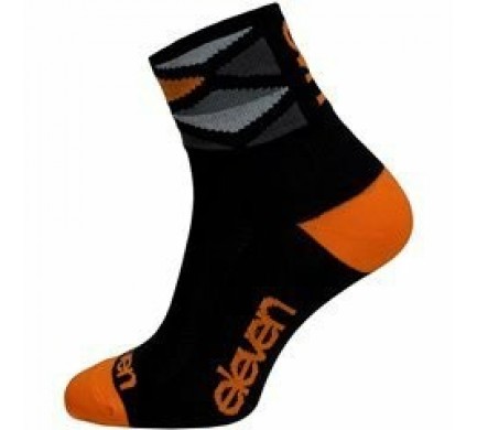 Ponožky ELEVEN Howa Rhomb Orange černo-oranžové vel. 8-10 (L)