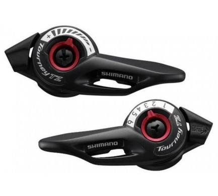 Řazení SHIMANO SL-TZ500-L+7 7 kolo SIS + lanka 1800 a 2050mm (pár) v krabičce