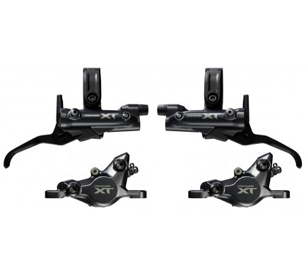 Brzda kotoučová SHIMANO XT M8200 p+z komplet bez kotoučů a adapteru, J-kit, v krabičce