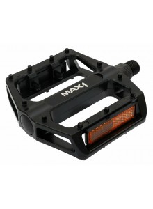 Pedály MAX1 BMX černé hranaté s piny