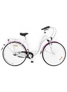 Kolo STORM Dublin Alu 26" 3sp. 17" bílé / fuchsiové