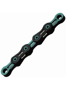 Řetěz KMC DLC 11 mentolovo/černý v krabičce 118 čl.