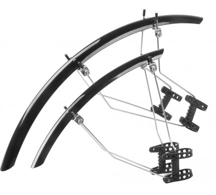 Blatníky set M-WAVE 28" Race silniční, černé 33mm