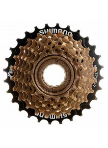 7-kolo SHIMANO MF-TZ500 14-28 zubů, hnědé/černé v krabičce