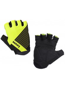 Dětské krátkoprsté rukavice MAX1 Raceday 5-6 let fluo žluto/černé Dětské krátkoprsté rukavice MAX1 Raceday 5-6 let fluo žluto/černé