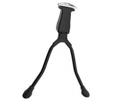 Stojánek středový černý dvojitý s podložkou