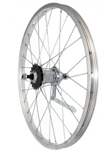 Zapletené kolo 20" zadní torpedo Velosteel 28děr