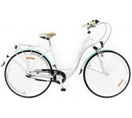 Kolo STORM Dublin 26" 3sp. 15" bílé / mořské modré