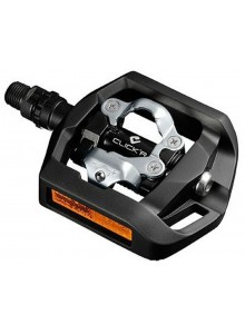 Pedály SPD SHIMANO PD-T421 s klecí a s kufry SM-SH56 černé, v krabičce