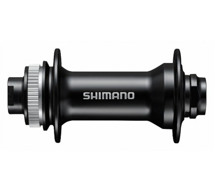 Náboj disc Shimano HB-MT400 32děr Center Lock 15mm e-thru-axle 100mm přední černý v krabičce