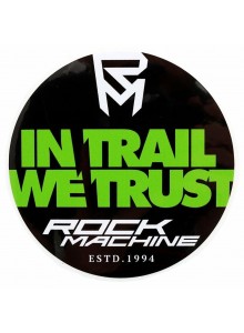 Kulatá nálepka ROCK MACHINE In Trail We Trust