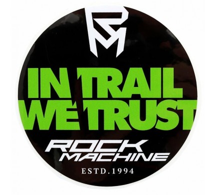 Kulatá nálepka ROCK MACHINE In Trail We Trust