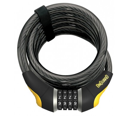 Zámek ONGUARD Doberman spirála 1850x15mmý, stavitelný kód, držák