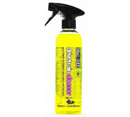 Čistič MUC-OFF Bio Drivetrain Cleaner 500 ml - Silně odmašťující bio čistič na řetězy