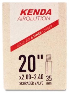 Duše KENDA Airolution 20x2,00-2,40 (50/62-406) AV 35 mm Duše KENDA Airolution 20x2,00-2,40 (50/62-406) AV 35 mm