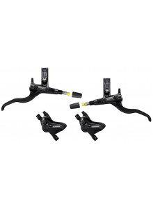 Brzda kotoučová SHIMANO Deore MT420 čtyřpístková p+z (1000+1850 mm) komplet bez kot.(p+z J-kit)