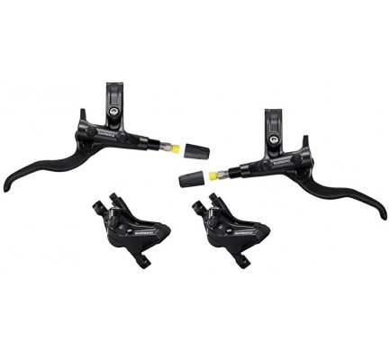 Brzda kotoučová SHIMANO Deore MT420 čtyřpístková p+z (1000+1850 mm) komplet bez kot.(p+z J-kit)