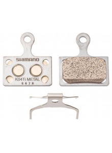 Brzdové destičky SHIMANO K04Ti metalické v krabičce