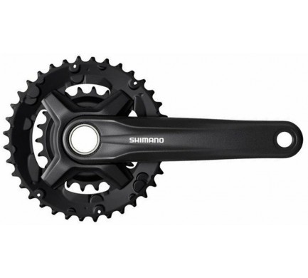 Kliky SHIMANO FC-MT210-L 175mm 36x22, černé, bez krytu, 9 speed, pro osu čtyřhran, v krabičce