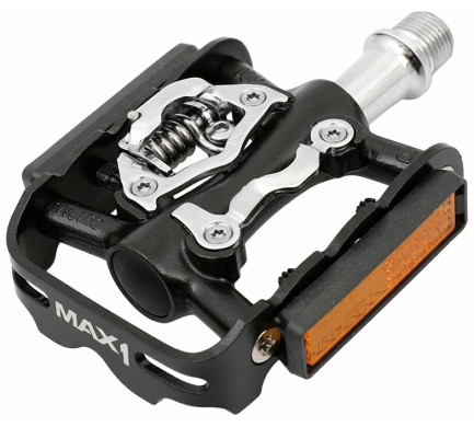 Pedály MAX1 SPD Tour jednostranné černé