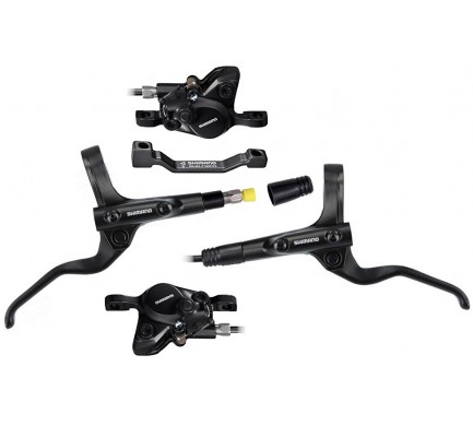 Brzda kotoučová SHIMANO MT201, p+z (1000+1700 mm), adaptér, komplet bez kotoučů