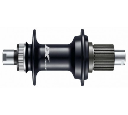 Náboj disc SHIMANO XT FH-M8110-B 28děr Center lock 12mm e-thru-axle 148mm 12 rychlostí zadní černý