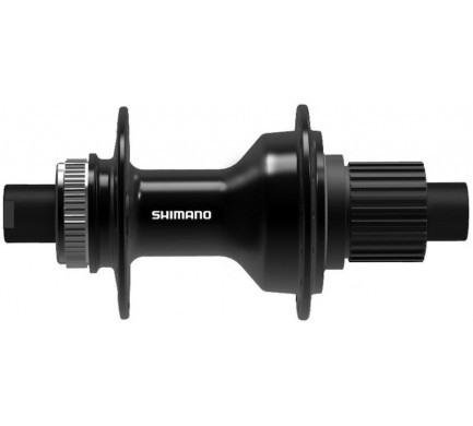 Náboj disc SHIMANO FH-TC500-B 32děr Center lock 12mm e-thru-axle 148mm 8-11 rychlostí zadní černý