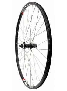 Zapletené kolo 28/29" MAX1 DISC Centerlock zadní Shimano kazeta 8-9sp. černé/stříbrné