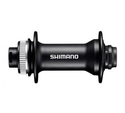 Náboj disc Shimano HB-MT400 32děr Center Lock 15mm e-thru-axle 100mm přední černý