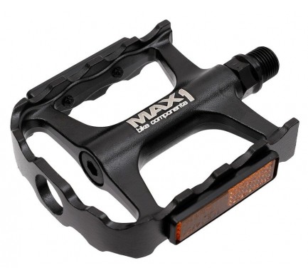Pedály MAX1 Tour XL ložiskové hliníkové černé