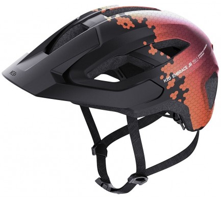 Přilba KED Embrace Jr. S/M Black Maroon Red Matt 52-58 cm