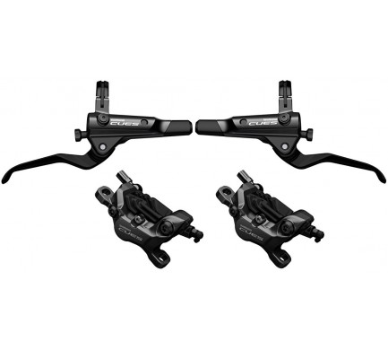 Brzda kotoučová SHIMANO Cues U8020 čtyřpístková p+z (1000+1700 mm) komplet bez kotoučů, (P+Z J-kit)