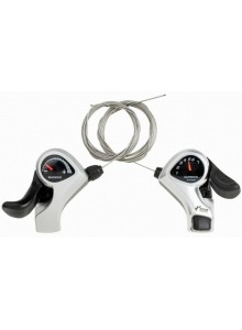 Řazení SHIMANO SL-TX50-L+7 3x7 rychlostí  SIS (pár), v krabičce