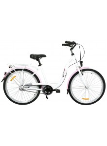 Kolo STORM Stockholm 26" 3sp. 17" bílé / růžové