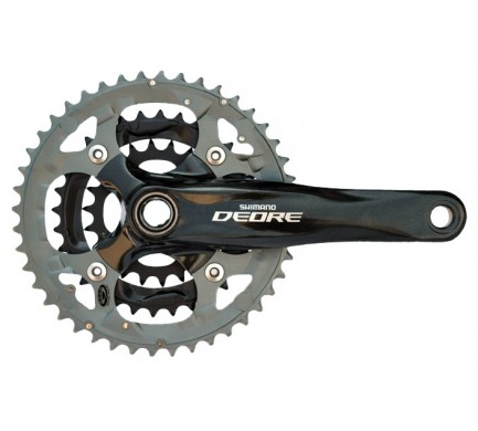 Kliky SHIMANO Deore FC-M590E422XL, černé,int.osa, pouzdro SM-BB51B, 9 speed