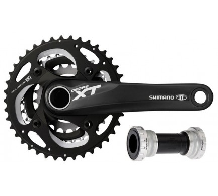 Kliky SHIMANO XT FC-M782 175 mm, 10 speed, černé, bez krytu, int.osa, pouzdro SM-BB70B