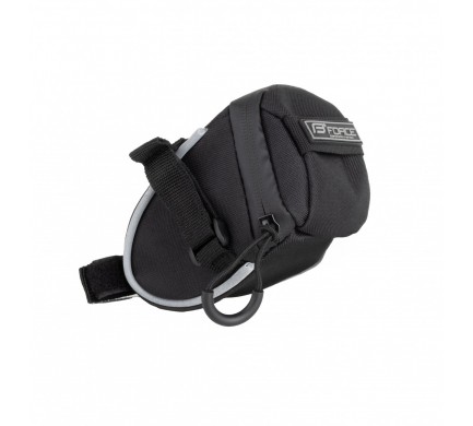 Brašna pod sedlo FORCE JET suchý zip,černá M