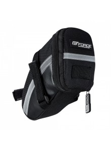 brašna pod sedlo FORCE MID suchý zip, černá