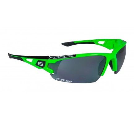 Brýle FORCE CALIBRE fluo zelené, černá laser skla