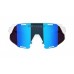 brýle FORCE GRIP bílé, modré revo sklo