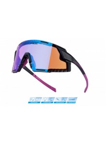 Brýle FORCE GRIP černo-růžová, fialová kontrastná skla