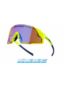 brýle FORCE GRIP fluo, fialové kontrast. sklo