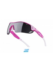Brýle FORCE RACE PRO růžovo-bílé, černá laser skla