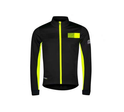 Bunda F FROST KID softshell, černo-fluo 128-140