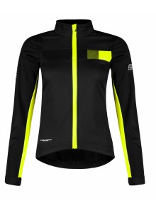 Bunda FORCE FROST LADY softshell, černo-fluo L