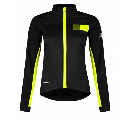 Bunda FORCE FROST LADY softshell, černo-fluo L