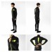 Bunda FORCE FROST softshell, černo-fluo S