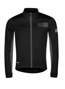 Bunda FORCE FROST softshell, černo-šedá L